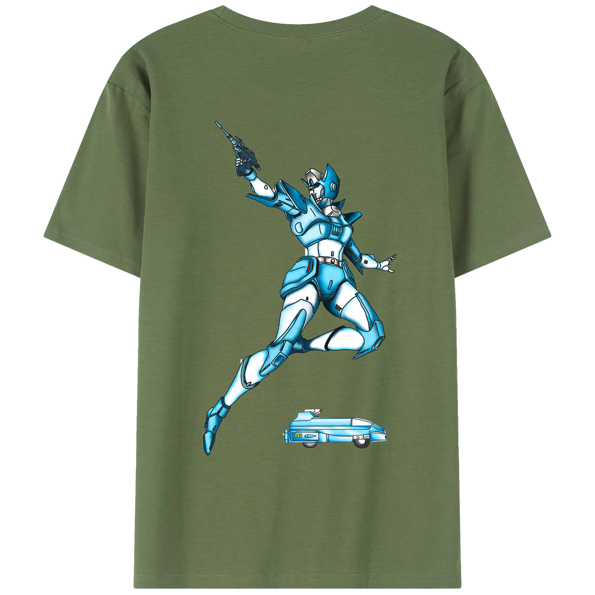 （画像用）  綿100％ メンズ半袖Tシャツ（バックプリント） 通気性